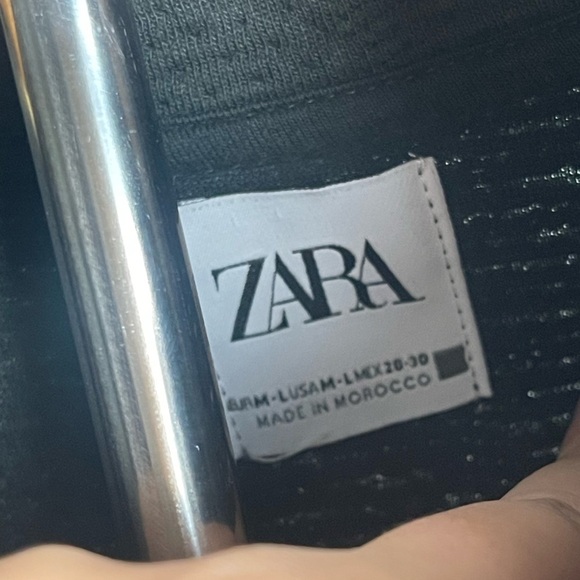 Zara | Moss Green Full Zip High Funnel Neck Bomber Jacket ML Oversized Fall Cozy - Picture 7 of 8